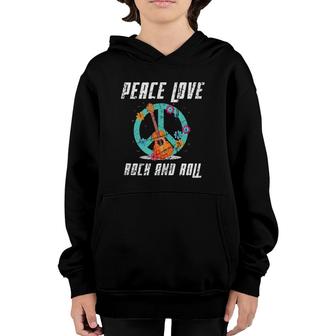 Hippie Peace Symbol Love Rock And Roll Peace Sign Music Tank Top Youth Hoodie | Mazezy
