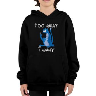 I Do What I Want Cat Funny Cat Lovers Gift Raglan Baseball Tee Youth Hoodie | Mazezy