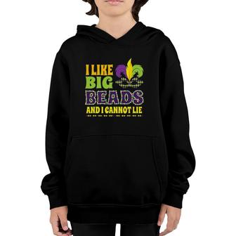 I Like Big Beads Mardi Gras New Orleans Gifts Youth Hoodie | Mazezy