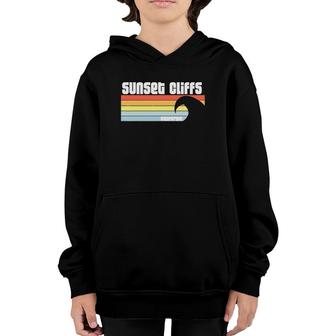 I Love Sunset Cliffs California Ca Pacific Ocean Wave Youth Hoodie | Mazezy