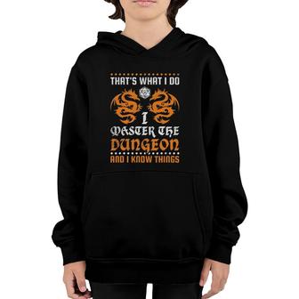 I Master The Dungeon And I Know Things, Rpg Player Youth Hoodie | Mazezy
