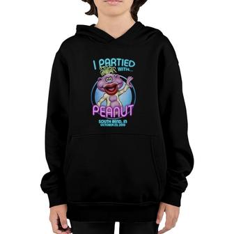 I Partied With Peanut South Bend, In Youth Hoodie | Mazezy