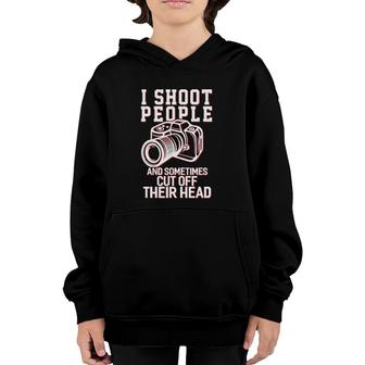 I Shoot People Funny Photography Gift Youth Hoodie | Mazezy CA