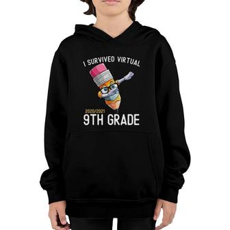I Survived Virtual 9Th Grade School Graduation Class Of 2021 Ver2 Youth Hoodie | Mazezy