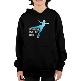 Ice Skating Saying Figure Skater Gift Youth Hoodie | Mazezy