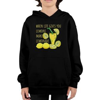 If When Life Gives You Lemons Make Lemonade Sweet Tea - Sign Youth Hoodie | Mazezy