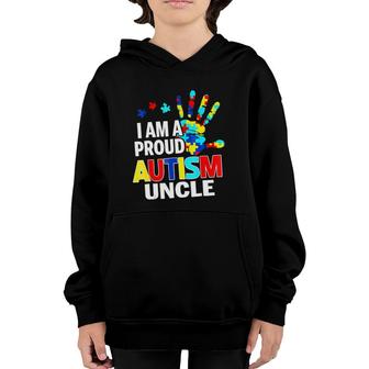 I'm A Proud Autism Uncle Youth Hoodie | Mazezy