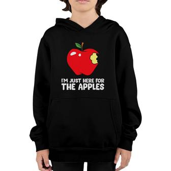 I'm Just Here For The Apples Youth Hoodie | Mazezy