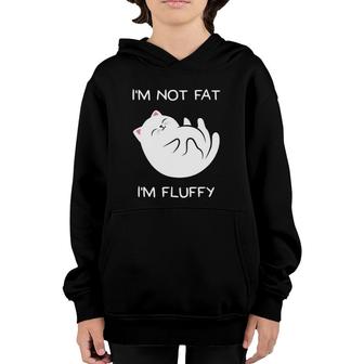 I'm Not Fat, I'm Fluffy Cat Youth Hoodie | Mazezy