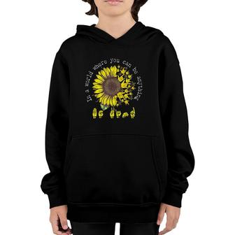 In A World Where You Can Be Anything Be Kind American Sign Language Vintage Sunflower Youth Hoodie | Mazezy