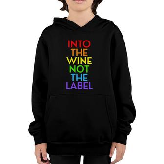 Into The Wine Not The Label Love Is Love Rose Graphic Youth Hoodie | Mazezy