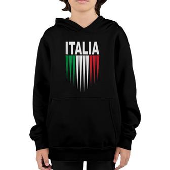 Italy Soccer Jersey Italia Flag Football Gift Youth Hoodie | Mazezy