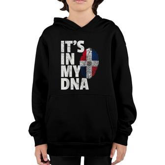 It's In My Dna Dominican Republic Flag Official Pride Gift Raglan Baseball Tee Youth Hoodie | Mazezy