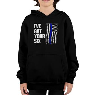 I've Got Your Six Us Flag Youth Hoodie | Mazezy
