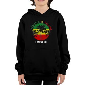 Jamaica Is Calling I Must Go Jamaican Beach Vacation Sunset Youth Hoodie | Mazezy