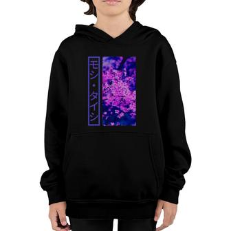 Japanese Cherry Blossom Tokyo Streetwear Aesthetic Graphic Youth Hoodie | Mazezy