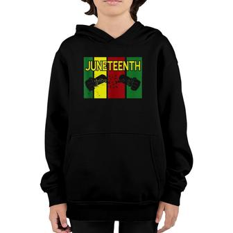 Juneteenth Chains Black Women Independence Day Youth Hoodie | Mazezy