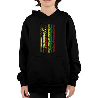 Juneteenth Not 4Th July Black Women Independence Day Youth Hoodie | Mazezy