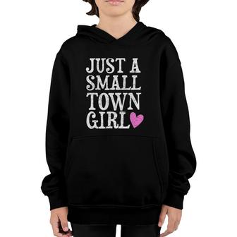Just A Small Town Girl Vintage Women Mom Gift Youth Hoodie | Mazezy