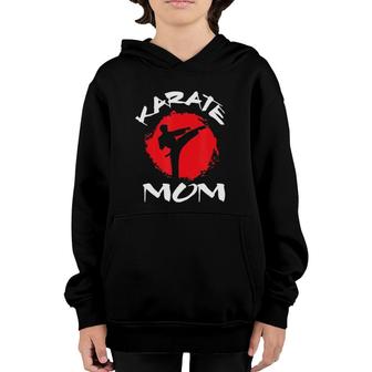 Karate Mom Vintage Martial Art Self And Defense Mother's Day Youth Hoodie | Mazezy