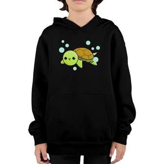 Kawaii Turtle Sea Turtle Lover Gift Youth Hoodie | Mazezy