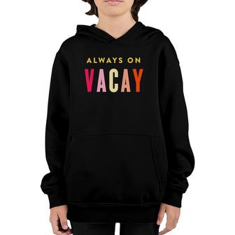 Kids Cute Vacay Mommy And Me Daughter & Mother Family Vacation Youth Hoodie | Mazezy
