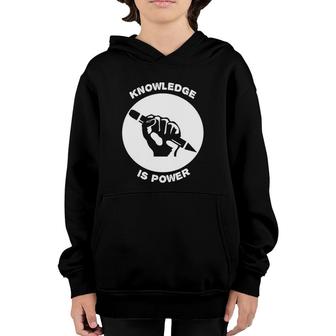 Knowledge Is Power Political Resist Youth Hoodie | Mazezy