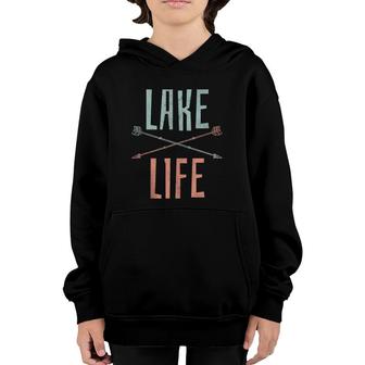 Lake Life Vintage Arrows Summer Gift Youth Hoodie | Mazezy