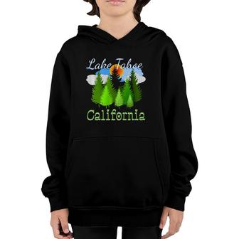 Lake Tahoe California Forest Youth Hoodie | Mazezy