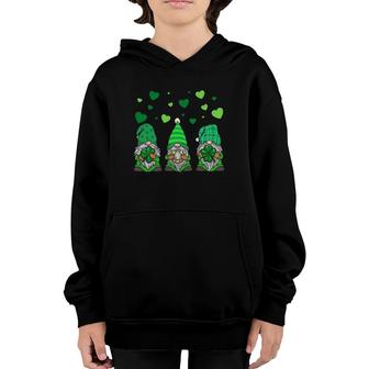 Leprechaun Green Gnomes Tomte Design St Patrick's Day Youth Hoodie | Mazezy