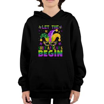 Let The Shenanigans Begin Tee New Orleans Mardi Gras Costume Youth Hoodie | Mazezy