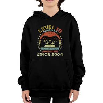 Level 18 Unlocked Awesome Since 2004 Ver2 Youth Hoodie | Mazezy