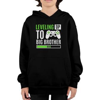 Leveling Up To Big Brother Gaming Baby Gender Announcement Youth Hoodie | Mazezy