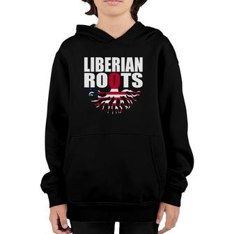 Liberian Roots Liberia Pride Flag Gift Youth Hoodie | Mazezy