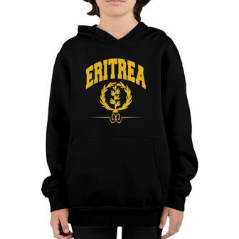 Love Eritrea With Eritrea Coat Of Arms Emblem Eritrean Pride Youth Hoodie | Mazezy