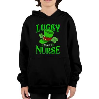 Lucky Nurse St Patricks Day Irish Nurse Youth Hoodie | Mazezy