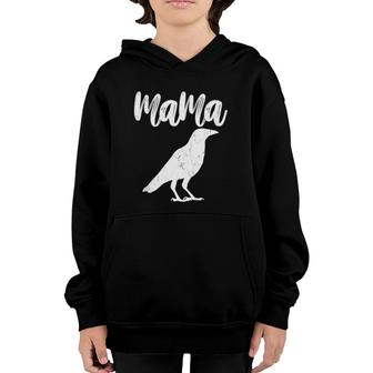 Mama Crow Vintage Gift Ideas For Mother Youth Hoodie | Mazezy