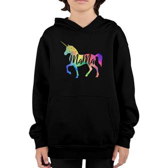 Mama Unicorn Cute Mother's Day Tee For Mamacorn Youth Hoodie | Mazezy