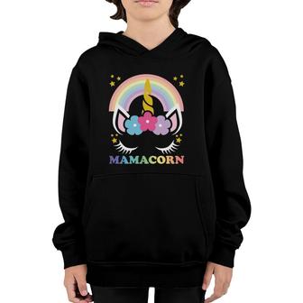 Mamacorn Unicorn Mama Cute Unicorn Mom Mamacorn Unicorn Youth Hoodie | Mazezy