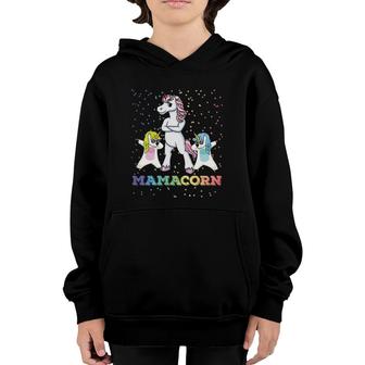 Mamacorn Unicorn Mama Unicorn Girl Unicorn Mom Mamacorn Youth Hoodie | Mazezy