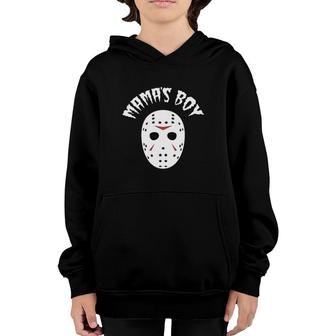 Mama's Boy Jason Voorhees Mother's Day Youth Hoodie | Mazezy
