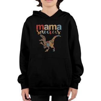 Mamasaurus Funny Mother's Day Gift Vintage Youth Hoodie | Mazezy