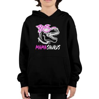 Mamasaurus Mama Dinosaurrex Cute Mothers Day Youth Hoodie | Mazezy