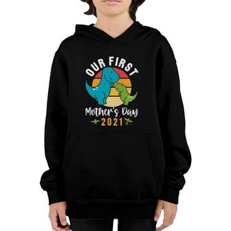 Mamasaurusrex Mommy Baby Dinosaur First Mother's Day 2021 Ver2 Youth Hoodie | Mazezy