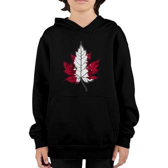 Maple Leaf Canada Youth Hoodie | Mazezy