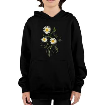 Marguerites Daisy Spring Summer Daisies Flower Youth Hoodie | Mazezy