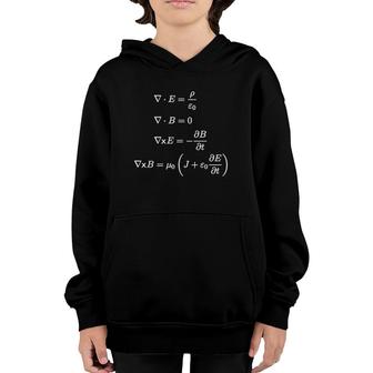Maxwell's Equations Differential Form Youth Hoodie | Mazezy