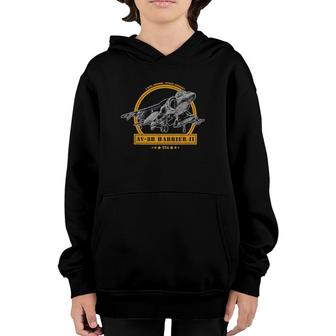 Mcdonnell Douglas Av8b Harrier Ii Youth Hoodie | Mazezy
