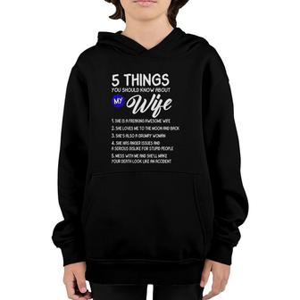 Mens Best Husband Anniversary From Wife To Him Proud Spoiled Youth Hoodie | Mazezy