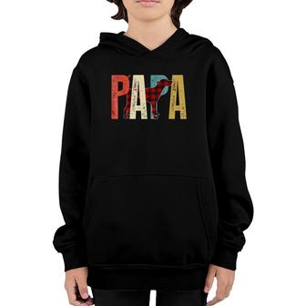 Mens Papa Treeing Walker Coonhound Youth Hoodie | Mazezy